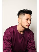 メリケンバーバーショップ フクオカ(MERICAN BARBERSHOP FUK)&nbsp;スキンフェードツイストスパイラルセンターパートサイドパート35