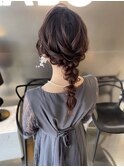 【結婚式・成人式・卒業式】編みおろしヘアアレンジ