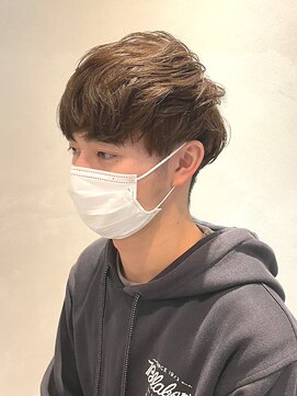 ダブル(W) メンズ/くすみブラウン