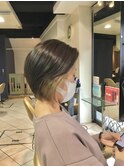 20代30代40代前下がりストレート大人ボブリップライン
