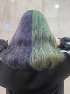 ラビス(Lovis) ミディアム/暗めカラー/デザインカラー/フェイスフレーミング