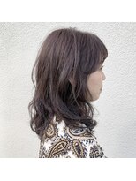 ファヴォリ(favori)&nbsp;【favori 自由が丘】ふんわり前髪ミディアム×モーブカラー