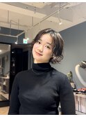 こなれ感ショート×パーマ