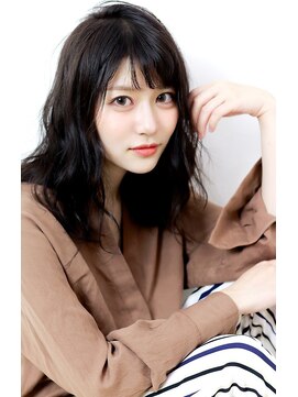 ラフィスヘアー シン 大分店(La fith hair SHIN) 【La fith】ニュアンスウェーブ×シースルーバング