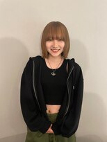 アルカナ 明治神宮前原宿(ARCANA)&nbsp;フルバングレッドブラウン似合わせカットカルマパーマ