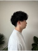 『ショート真っシュ+ツイストパーマツイストスパイラルパーマ』