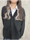 インナーグレージュエクステ/ホワイトアッシュ