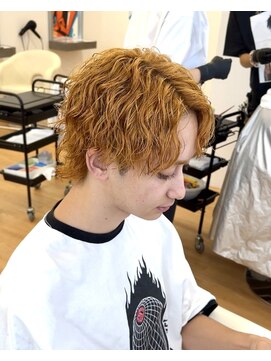 ビカム 名駅(become) 外国人風スパイラルパーマ無造作マッシュウルフツーブロック