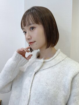 ロンドアベニール 北千住(Lond avenir) 髪質改善 ボブルフ 縮毛矯正ブリーチなし 顔周り前髪 北千住