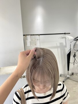 ビューバイネオリーブ 用賀店(Beau'r by neolive) 黒髪ボブルフネビージュ小顔ワンレン