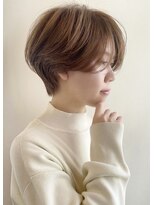 イヴォークトーキョーオーサカ(EVOKE TOKYO osaka)&nbsp;ハンサムショート レイヤー おしゃれ ベージュカラー