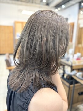 ノットバイベル 大宮(knot by belle) 《Hana》オリーブベージュ/ブリーチなし/透明感カラー/韓国/大宮