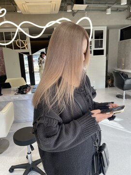 髪屋 紬 【Chu】ハイトーン/ラベンダー/ミルクティーベージュ/韓国