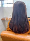 艶感のある暖色裾カラー【松山美容室】