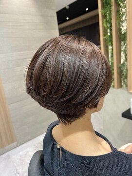 イメージア 町田店(IMAGE A) ブラウンショートボブ＠30代40代50代60代