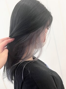 コワファースト  させぼ五番街店(COIFF1RST) ホワイトグレー×インナーカラー