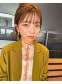 【 ☆人気スタイル☆耳掛けシンプルボブ×ワイドバング 】