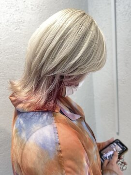 コト 福井大和田店(coto) 福井　大和田　ハイトーン　デザインカラー　ホワイト　ウルフ