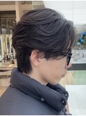 渋谷フェザーパーマニュアンスパーマ毛流れセンターパート20代