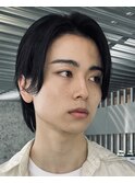 韓国センターパートニュアンスパーマウルフマッシュツーブロック