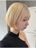30代40代大人女性/前髪ありショートボブ/ショートヘア/髪質改善