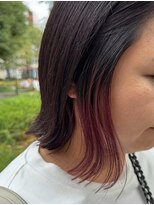 サル(saru)&nbsp;#切りっぱなし × #ボルドーカラー