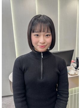 ロンドリゼル 札幌(Lond RiseL) オリーブグレー/前髪/ボブ/マロンベージュ/レイヤーカット/小顔