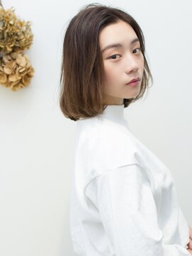 アトラスサロン 札幌大通り(Atras.salon) 札幌/髪質改善/シルキーベージュ☆ワンカール切りっぱなしボブ