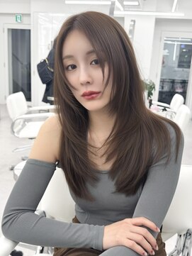 アマトウキョウスマートサロン(AMA TOKYO×Smart Salon) くびれレイヤー/顔まわりカット/レイヤーカット/小顔ヘア