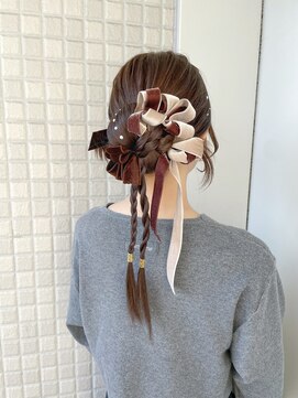 フーバイケンジ(fuu + KENJE) 【misa】成人式アレンジ/カチモリ/リボンアレンジ