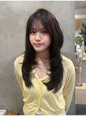 韓国ヘア ハイレイヤー ハッシュカット