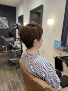 ブランシュ(BLANCHOU)の写真/【松山/久万ノ台】思い通りのデザイン+今っぽい質感で短くても女性らしい”大人可愛いショート”へ