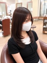 ハピネス 王寺店(Happiness)&nbsp;ミディアムレイヤー/結べるレイヤーカット
