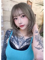 カプセル シンジュク(CAPSULE)&nbsp;☆CAPSULE☆韓国風ハッシュカット＆オリーブアッシュベージュ