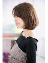 ミック ヘアアンドビューティー 大山店(miq  Hair&Beauty)&nbsp;斜めバングで目力UP！ナチュラルボブ