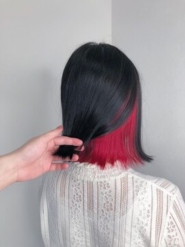 モーション 新宿(motion) ビビットレッド×インナーカラー