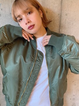 エヴァー(ever) ☆耳掛け☆外ハネ☆ボブルフ ピンクベージュ クールショート