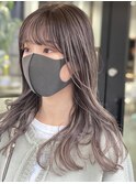 【NORA UMEDA 高木】外国人風ミルクティーハイライトカラー