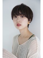 エヌ トーキョー(enu TOKYO) 黒髪でも軽く見える フレンチショート 大人かわいいヘア