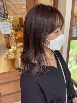 ネオリーブ クタ 町田店(Neolive kuta) 鎖骨レイヤーミディ×ベージュ【町田/町田駅】