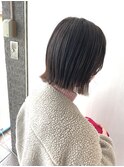 切りっぱなし×外はね