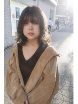 ヘアラウンジ アングゥ(hair lounge ungu)&nbsp;ミディアムレイヤースタイル