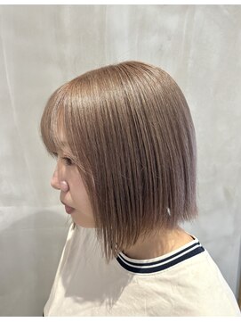 ベルベットヘア 千早店(Velvet hair) pink beige 【Shion】