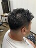 メンズカット＋パーマ　12,100円→11,000円