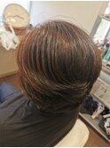 ヘナでハリコシ梳かないスイングヘアスタイル