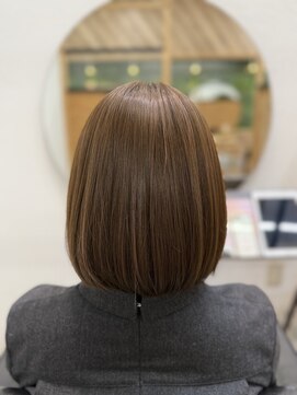 エヌ 北千住(N) まとまるボブ×明るめオリーブベージュ