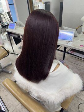 アジールヘア 所沢プロペ通り店(agir hair) ピンクブラウンケアブリーチメルティカラー似合わカット所沢韓国