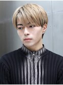 ミルクティーブロンドラウンドマッシュ