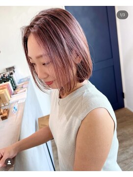 アーブル ヘアーアンドメイク(ARBRE) デザインカラー髪質改善トリートメントボブ