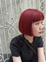 カー(KAH)&nbsp;ミニボブ　レッドオレンジ